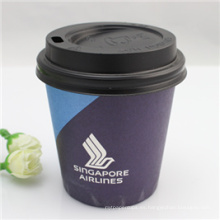 Taza de papel de café disponible impresa logotipo de encargo con las tapas